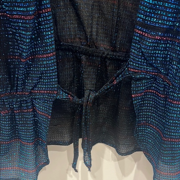 Vintage Surf and Turf Black and Blue Women's top - Picture 5 of 5